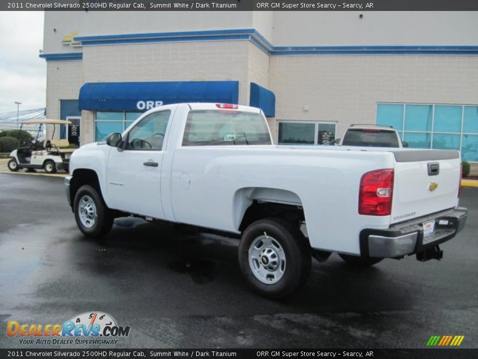 2011 Chevrolet Silverado 2500HD Regular Cab Summit White / Dark Titanium Photo #6