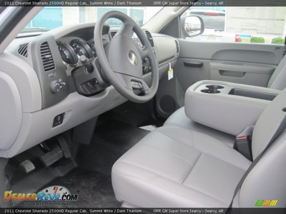 2011 Chevrolet Silverado 2500HD Regular Cab Summit White / Dark Titanium Photo #7