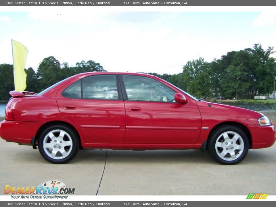 2006 Nissan Sentra 1.8 S Special Edition Code Red / Charcoal Photo #11