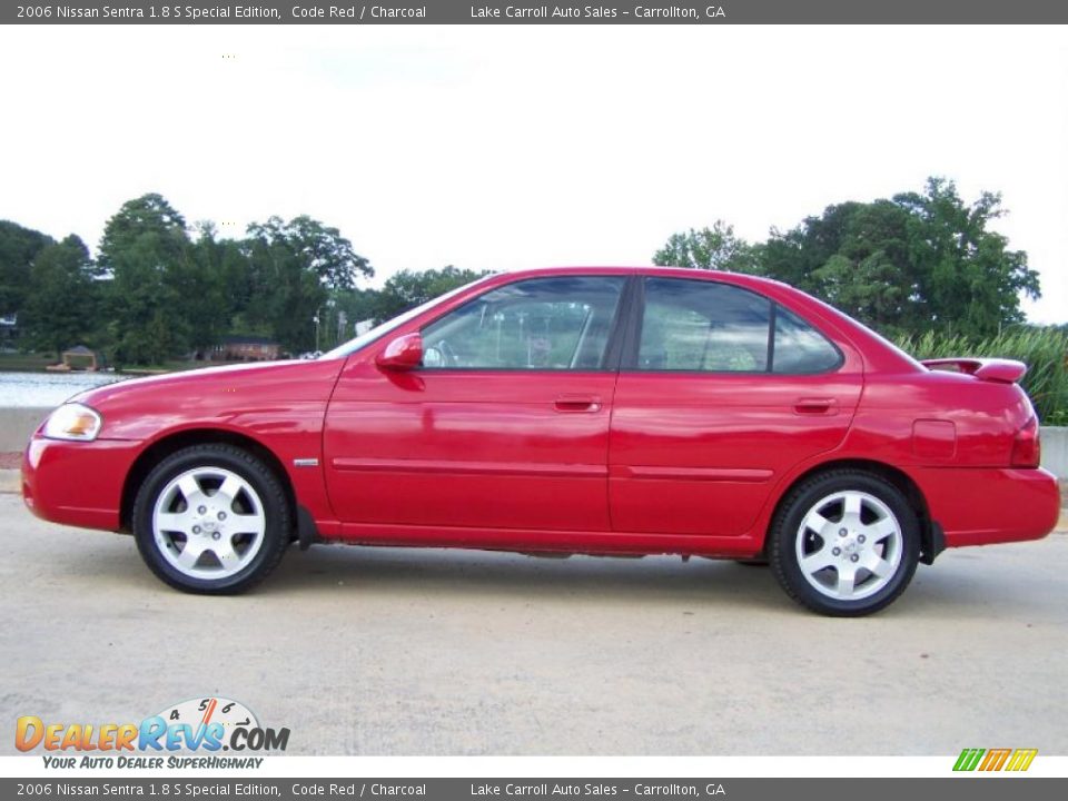 2006 Nissan Sentra 1.8 S Special Edition Code Red / Charcoal Photo #12