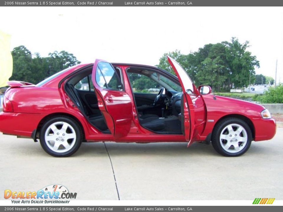 2006 Nissan Sentra 1.8 S Special Edition Code Red / Charcoal Photo #13