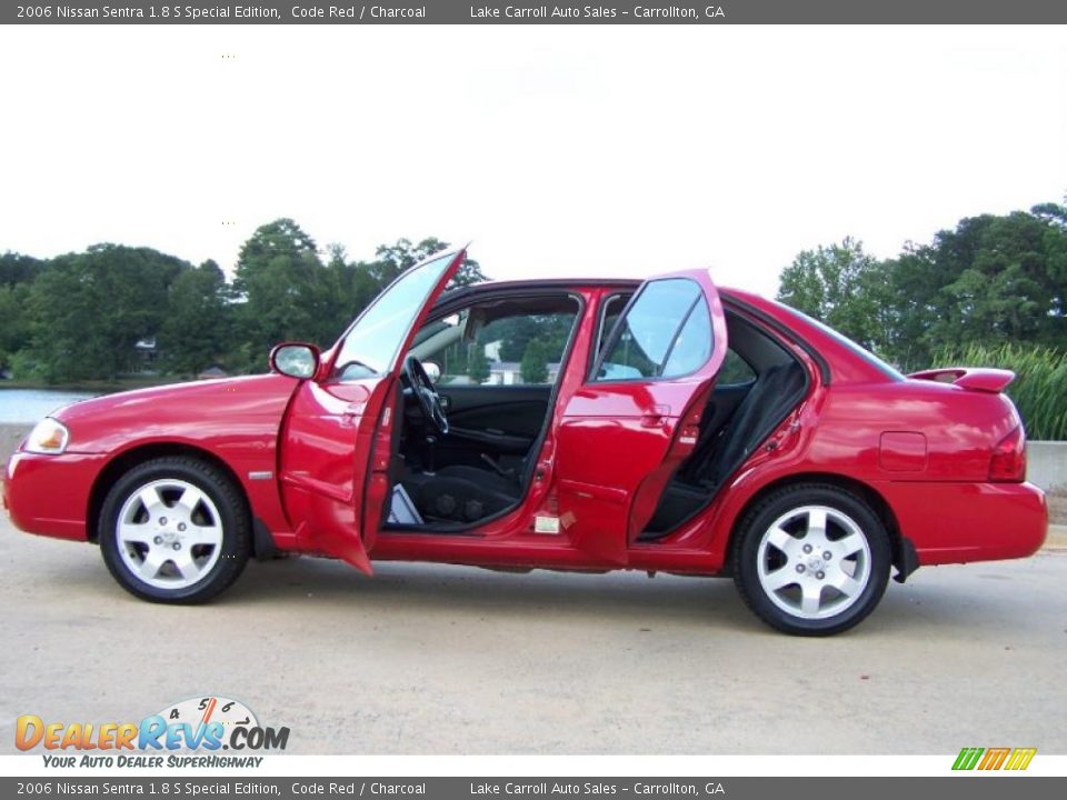 2006 Nissan Sentra 1.8 S Special Edition Code Red / Charcoal Photo #14