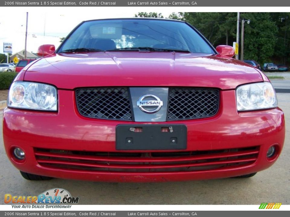 2006 Nissan Sentra 1.8 S Special Edition Code Red / Charcoal Photo #15