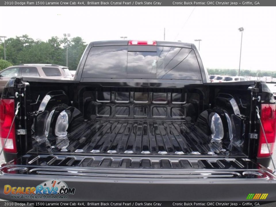 2010 Dodge Ram 1500 Laramie Crew Cab 4x4 Brilliant Black Crystal Pearl / Dark Slate Gray Photo #14