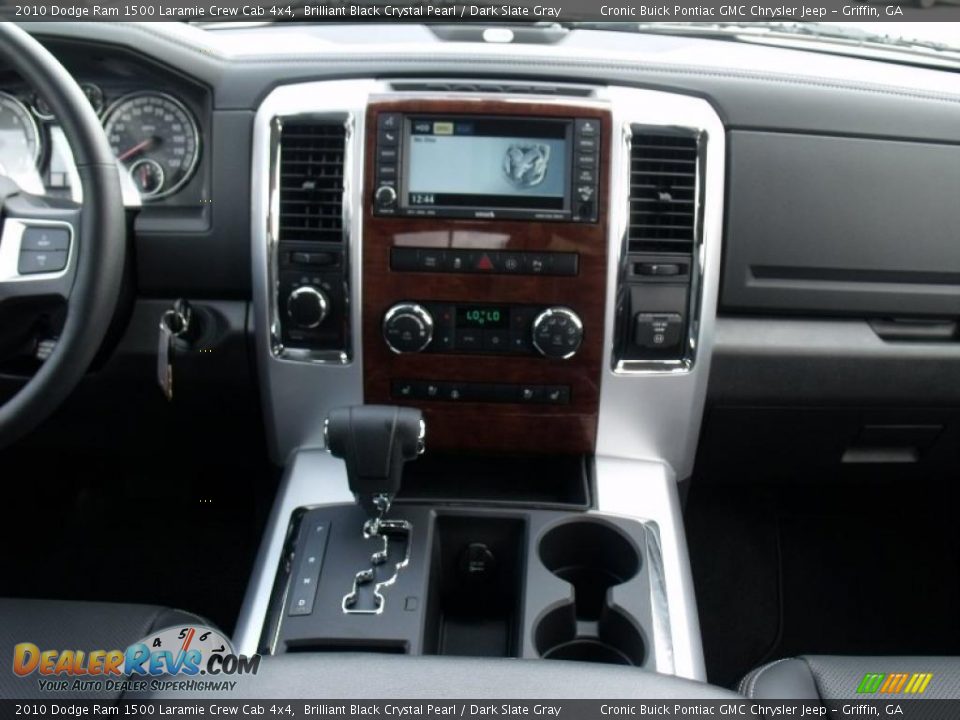 2010 Dodge Ram 1500 Laramie Crew Cab 4x4 Brilliant Black Crystal Pearl / Dark Slate Gray Photo #17