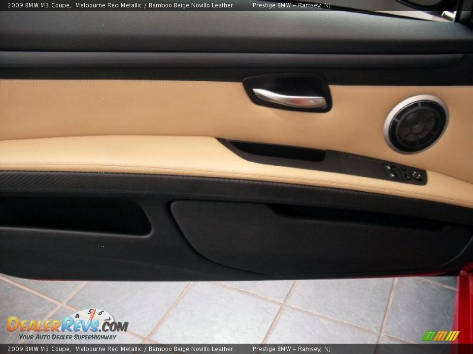 2009 BMW M3 Coupe Melbourne Red Metallic / Bamboo Beige Novillo Leather Photo #8