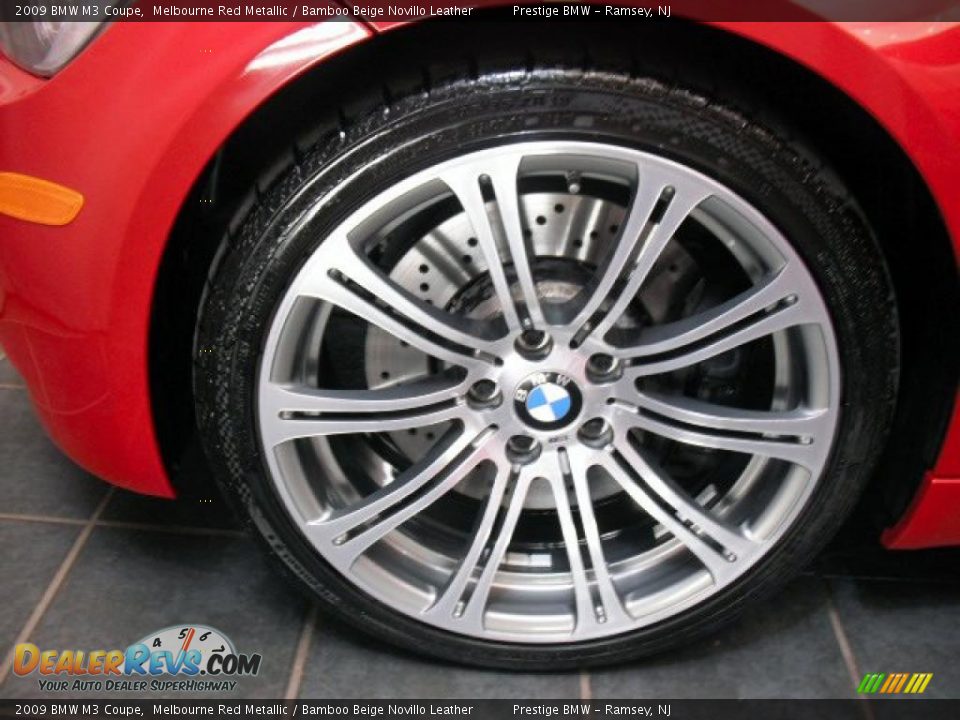 2009 BMW M3 Coupe Melbourne Red Metallic / Bamboo Beige Novillo Leather Photo #9