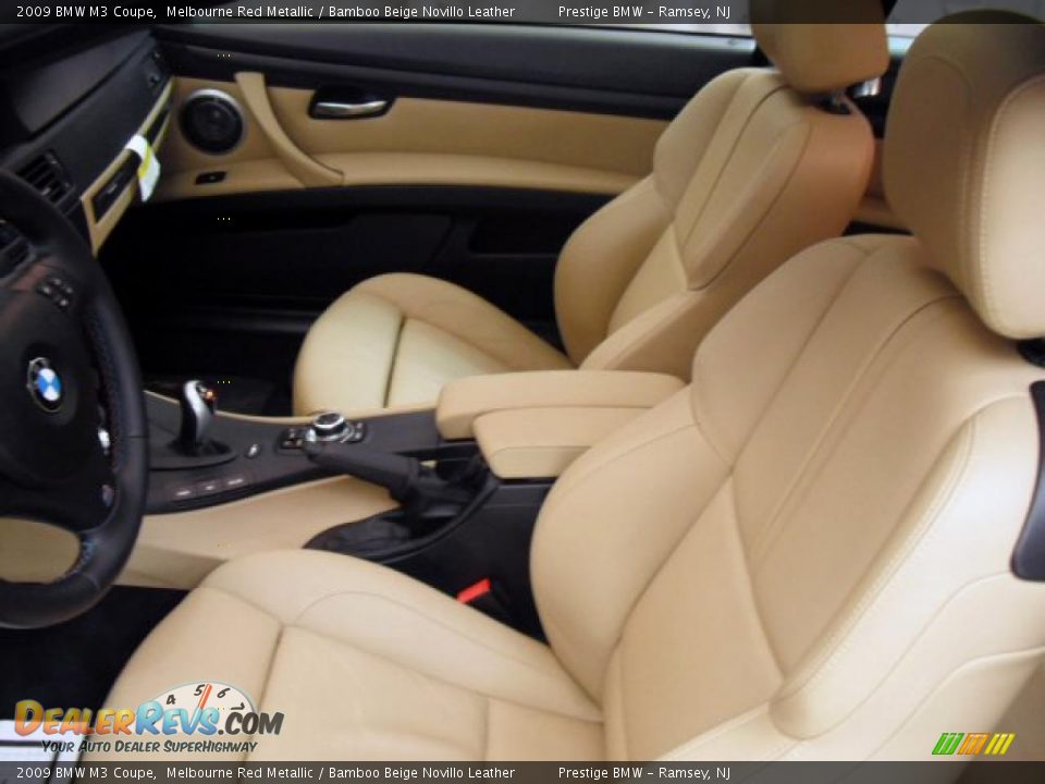 2009 BMW M3 Coupe Melbourne Red Metallic / Bamboo Beige Novillo Leather Photo #14
