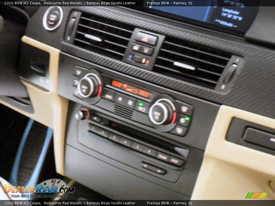 2009 BMW M3 Coupe Melbourne Red Metallic / Bamboo Beige Novillo Leather Photo #16