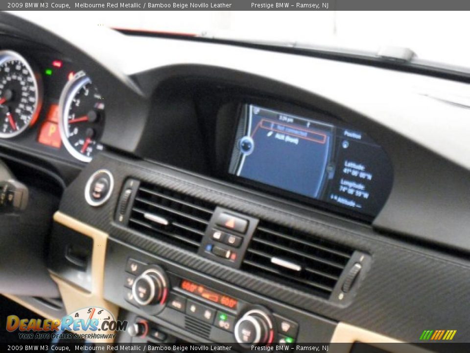 2009 BMW M3 Coupe Melbourne Red Metallic / Bamboo Beige Novillo Leather Photo #17