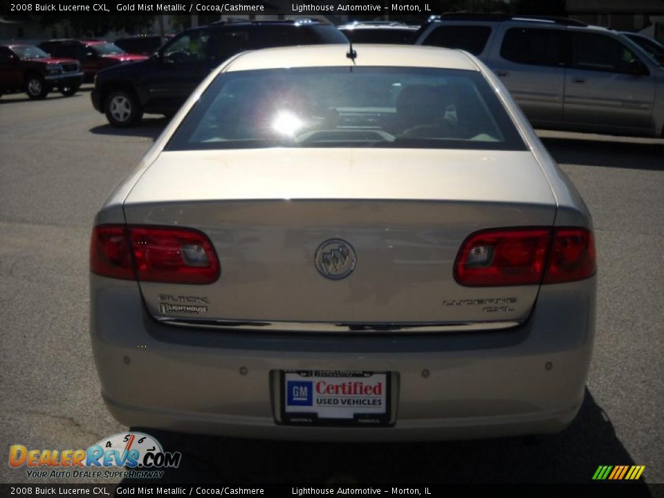 2008 Buick Lucerne CXL Gold Mist Metallic / Cocoa/Cashmere Photo #8