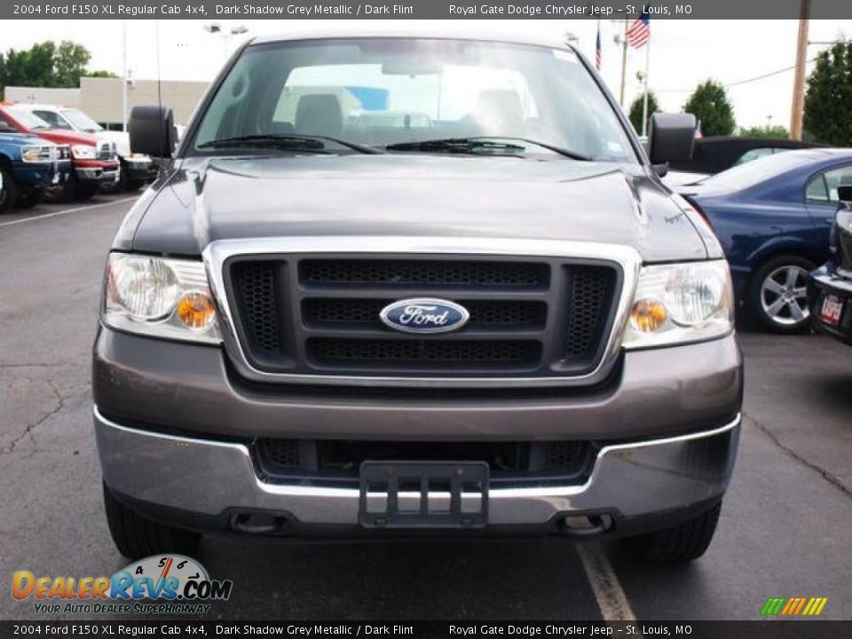 2004 Ford F150 XL Regular Cab 4x4 Dark Shadow Grey Metallic / Dark Flint Photo #8