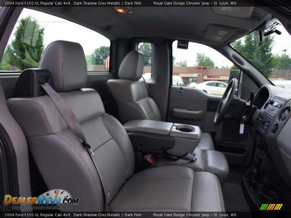 2004 Ford F150 XL Regular Cab 4x4 Dark Shadow Grey Metallic / Dark Flint Photo #9