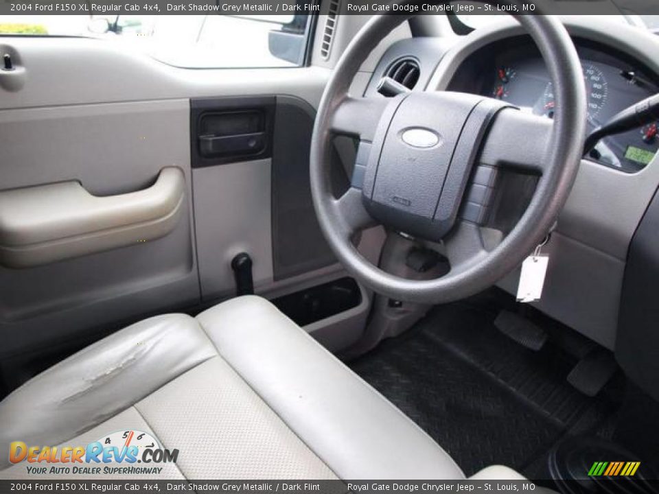 2004 Ford F150 XL Regular Cab 4x4 Dark Shadow Grey Metallic / Dark Flint Photo #11