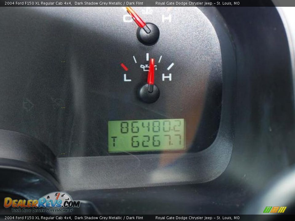 2004 Ford F150 XL Regular Cab 4x4 Dark Shadow Grey Metallic / Dark Flint Photo #14