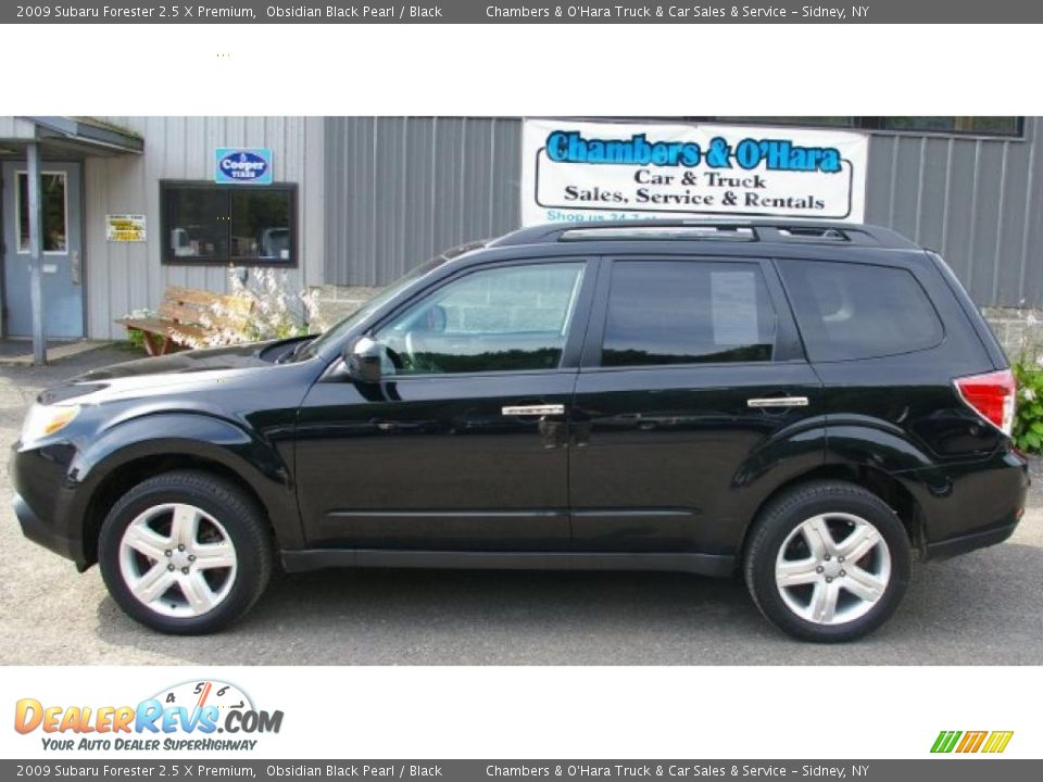 2009 Subaru Forester 2.5 X Premium Obsidian Black Pearl / Black Photo #2