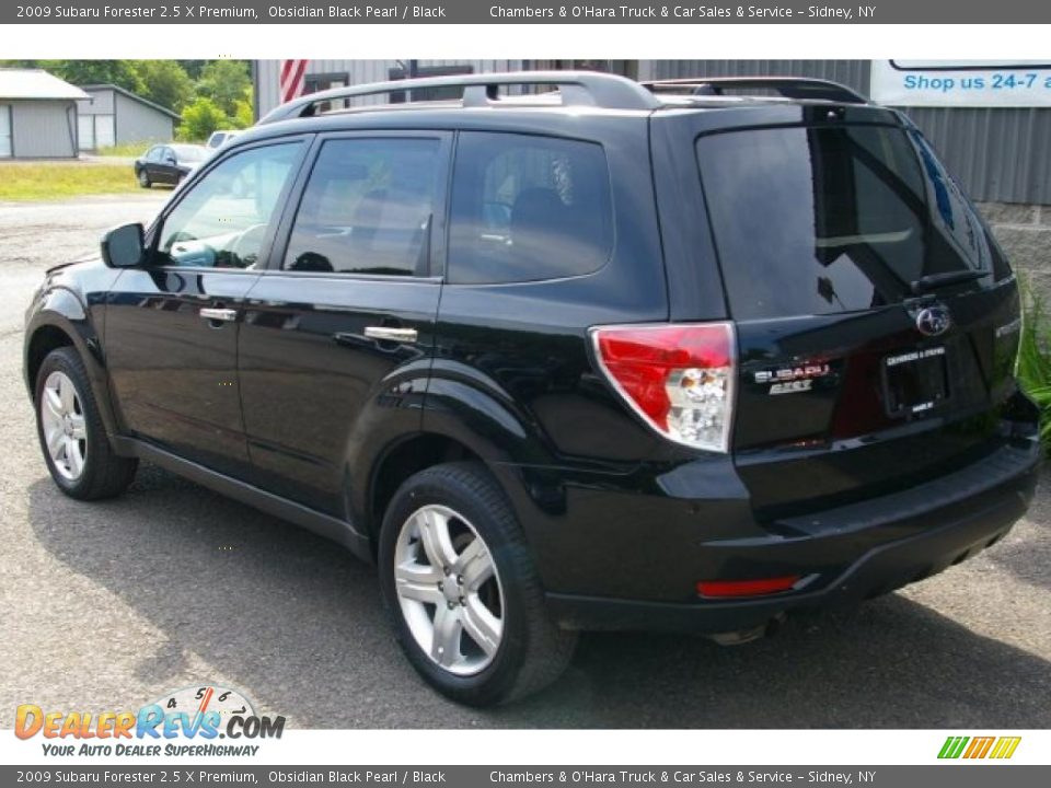 2009 Subaru Forester 2.5 X Premium Obsidian Black Pearl / Black Photo #6