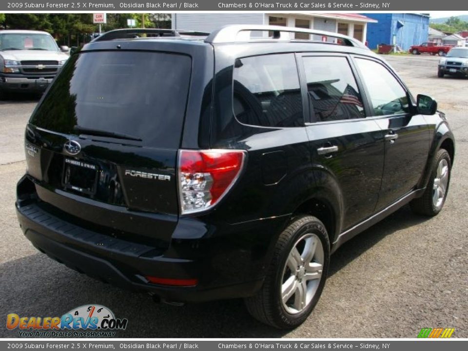 2009 Subaru Forester 2.5 X Premium Obsidian Black Pearl / Black Photo #7