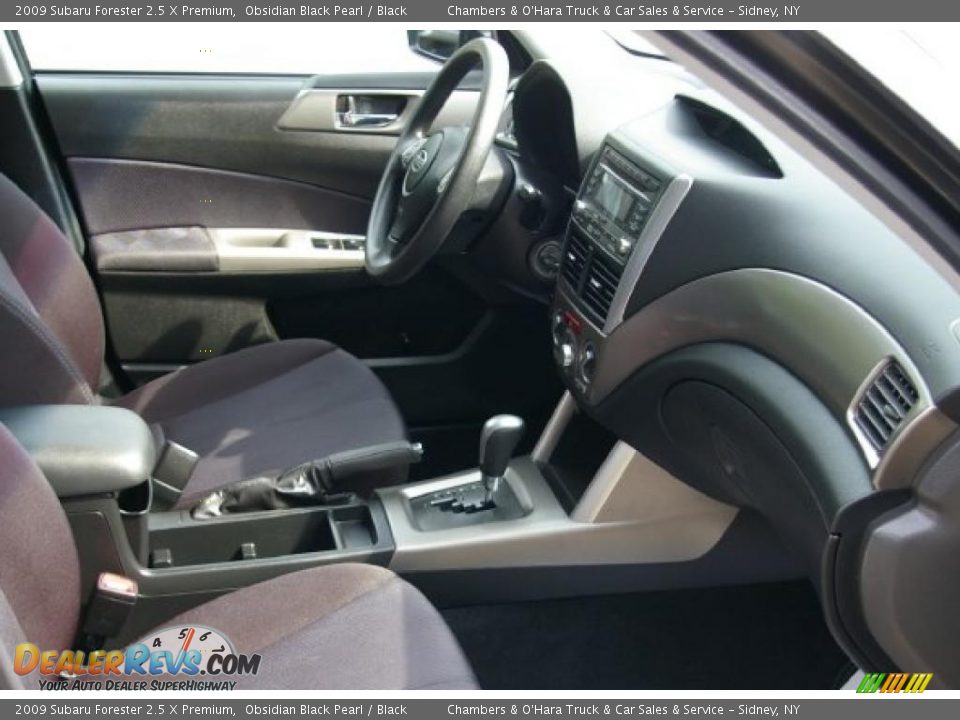 2009 Subaru Forester 2.5 X Premium Obsidian Black Pearl / Black Photo #8