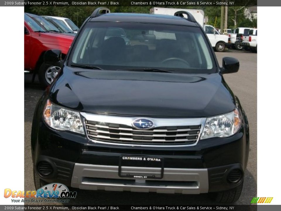 2009 Subaru Forester 2.5 X Premium Obsidian Black Pearl / Black Photo #11