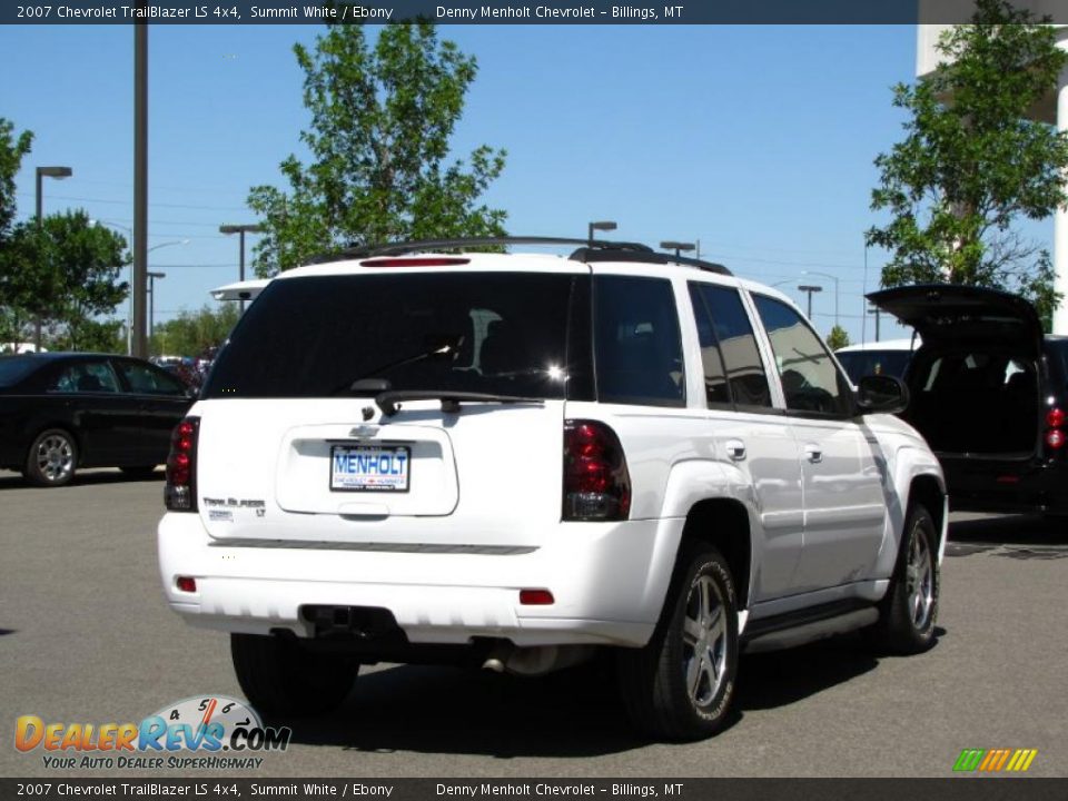 2007 Chevrolet TrailBlazer LS 4x4 Summit White / Ebony Photo #3