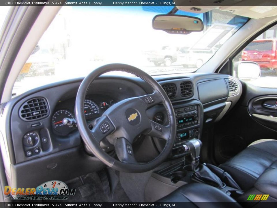 2007 Chevrolet TrailBlazer LS 4x4 Summit White / Ebony Photo #6