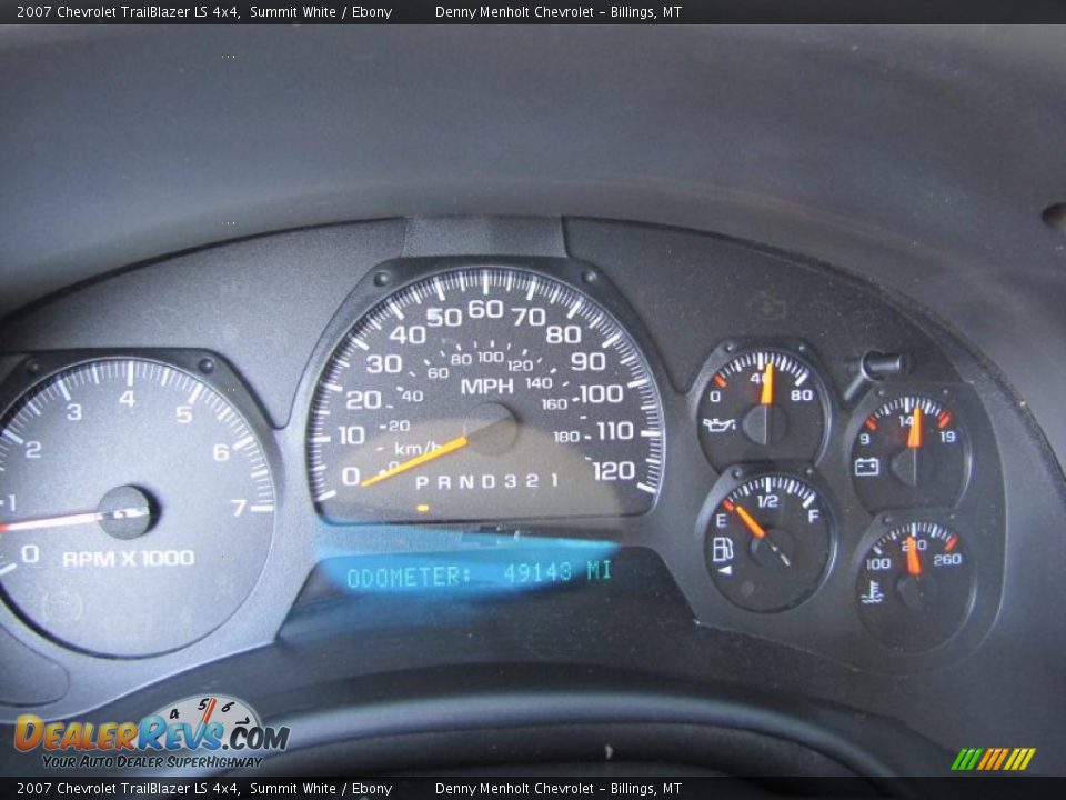 2007 Chevrolet TrailBlazer LS 4x4 Summit White / Ebony Photo #9