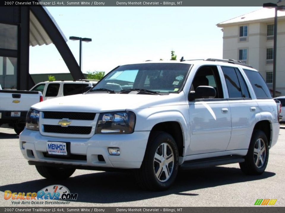 2007 Chevrolet TrailBlazer LS 4x4 Summit White / Ebony Photo #13