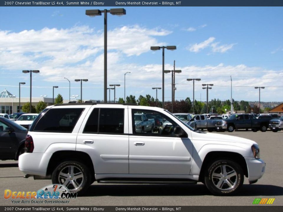 2007 Chevrolet TrailBlazer LS 4x4 Summit White / Ebony Photo #14
