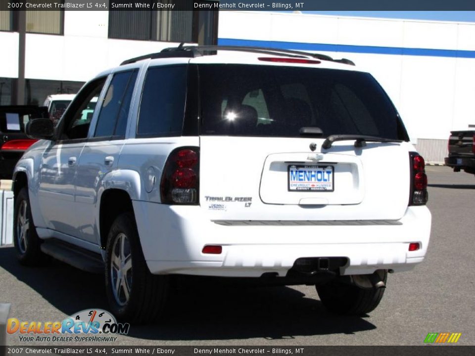 2007 Chevrolet TrailBlazer LS 4x4 Summit White / Ebony Photo #15