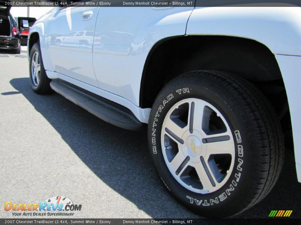 2007 Chevrolet TrailBlazer LS 4x4 Summit White / Ebony Photo #16
