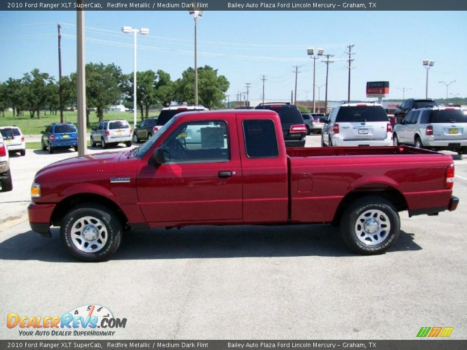 2010 Ford Ranger XLT SuperCab Redfire Metallic / Medium Dark Flint Photo #3