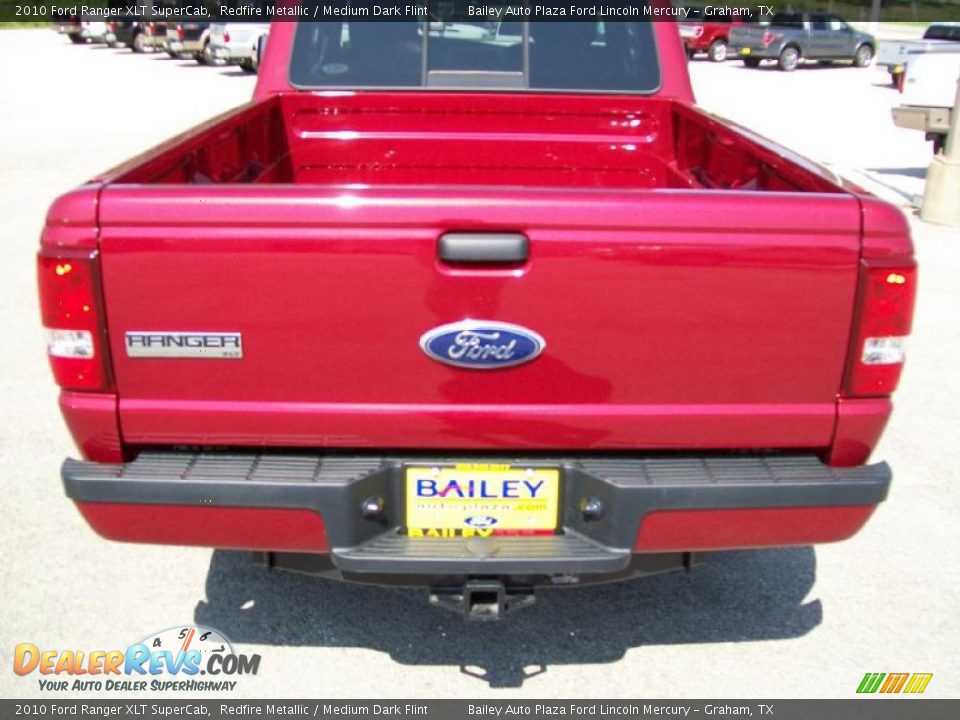 2010 Ford Ranger XLT SuperCab Redfire Metallic / Medium Dark Flint Photo #5