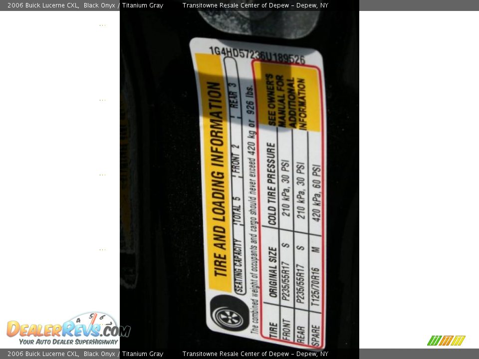 2006 Buick Lucerne CXL Black Onyx / Titanium Gray Photo #20