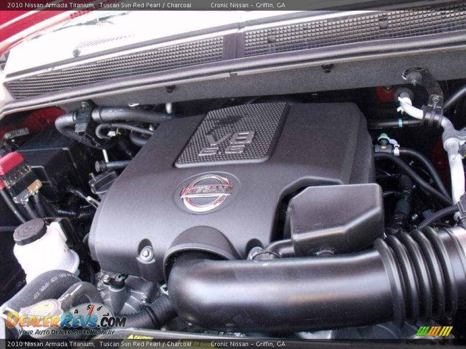 2010 Nissan Armada Titanium Tuscan Sun Red Pearl / Charcoal Photo #10