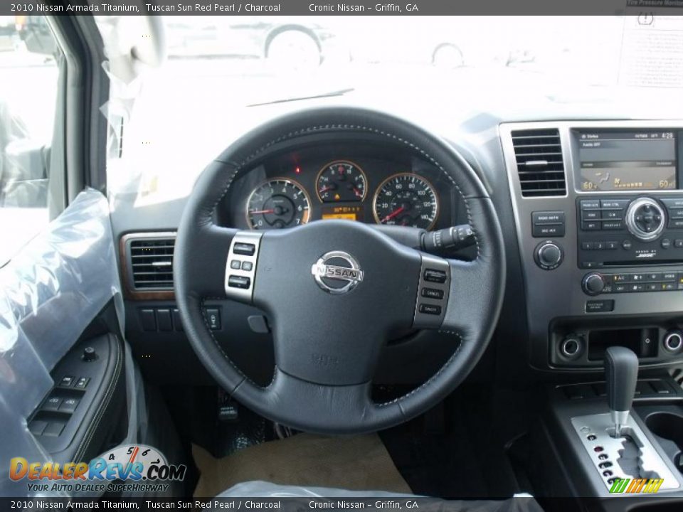 2010 Nissan Armada Titanium Tuscan Sun Red Pearl / Charcoal Photo #13