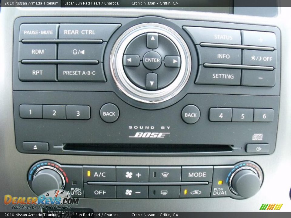 2010 Nissan Armada Titanium Tuscan Sun Red Pearl / Charcoal Photo #17