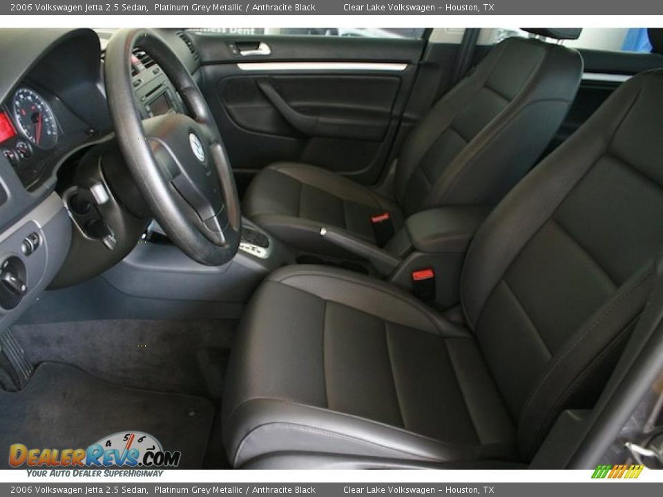 2006 Volkswagen Jetta 2.5 Sedan Platinum Grey Metallic / Anthracite Black Photo #5