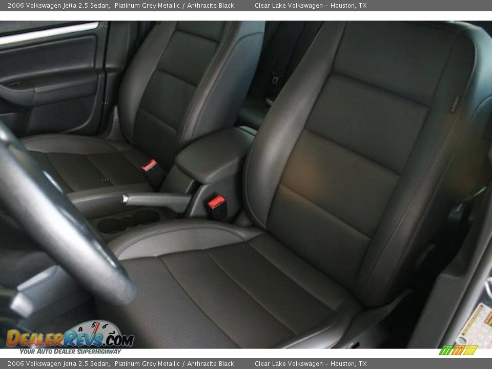 2006 Volkswagen Jetta 2.5 Sedan Platinum Grey Metallic / Anthracite Black Photo #7