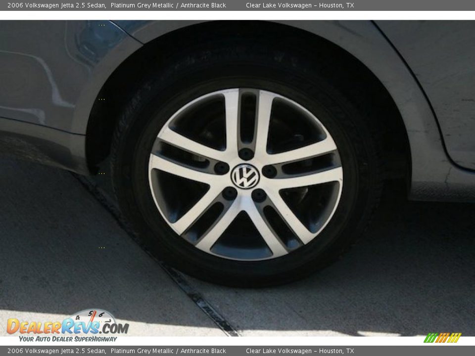 2006 Volkswagen Jetta 2.5 Sedan Platinum Grey Metallic / Anthracite Black Photo #9