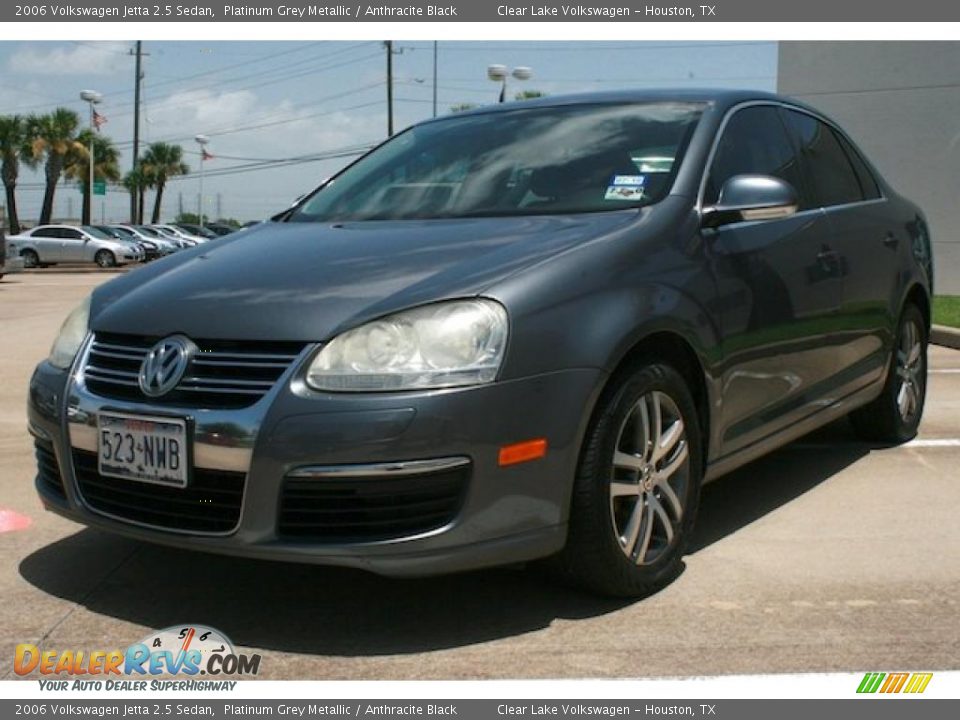 2006 Volkswagen Jetta 2.5 Sedan Platinum Grey Metallic / Anthracite Black Photo #11