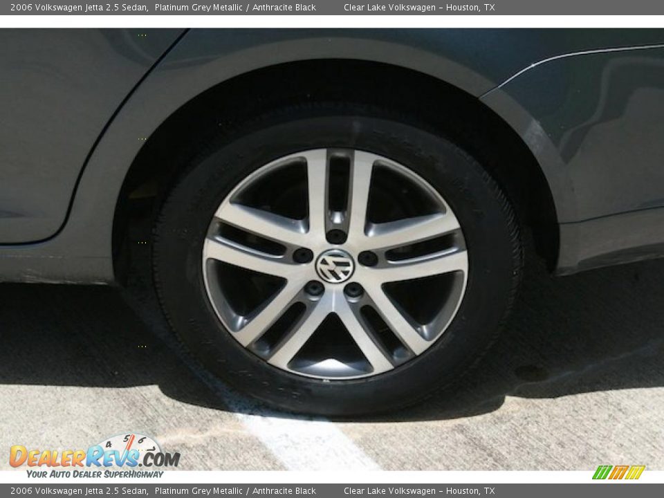 2006 Volkswagen Jetta 2.5 Sedan Platinum Grey Metallic / Anthracite Black Photo #14