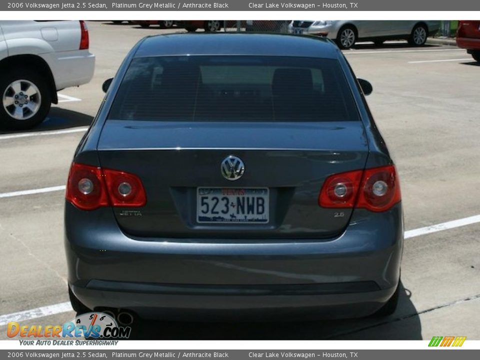 2006 Volkswagen Jetta 2.5 Sedan Platinum Grey Metallic / Anthracite Black Photo #15