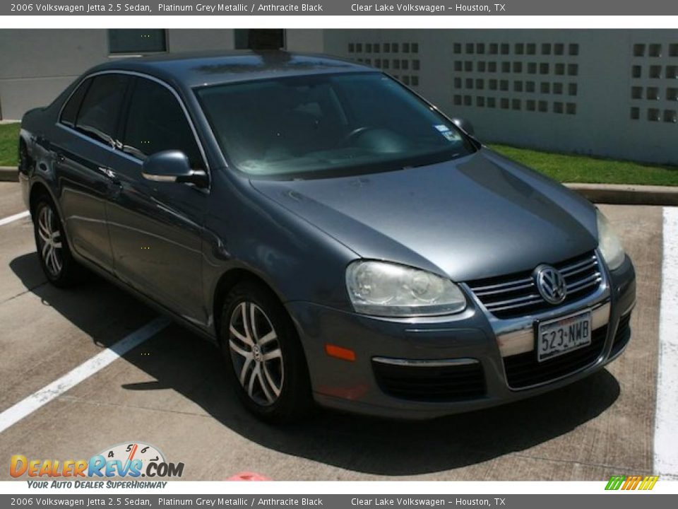 2006 Volkswagen Jetta 2.5 Sedan Platinum Grey Metallic / Anthracite Black Photo #18