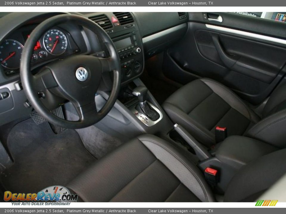 2006 Volkswagen Jetta 2.5 Sedan Platinum Grey Metallic / Anthracite Black Photo #20
