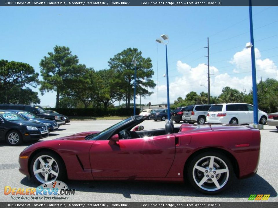 2006 Chevrolet Corvette Convertible Monterey Red Metallic / Ebony Black Photo #2