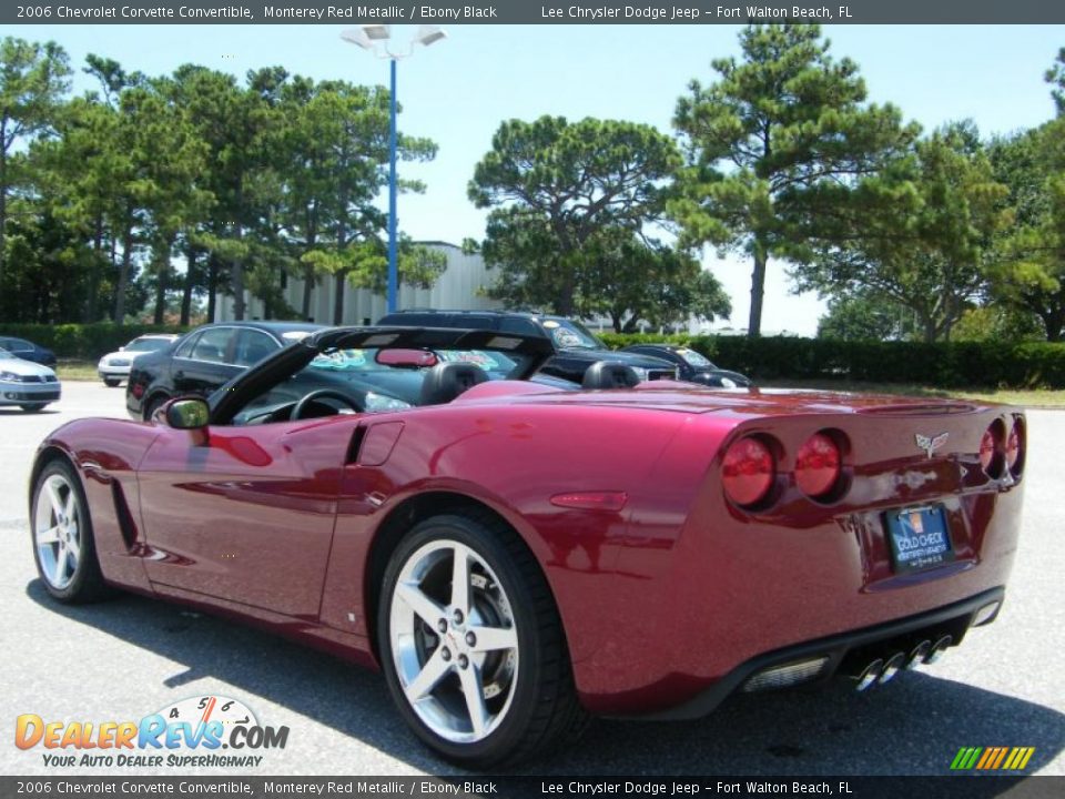 2006 Chevrolet Corvette Convertible Monterey Red Metallic / Ebony Black Photo #3