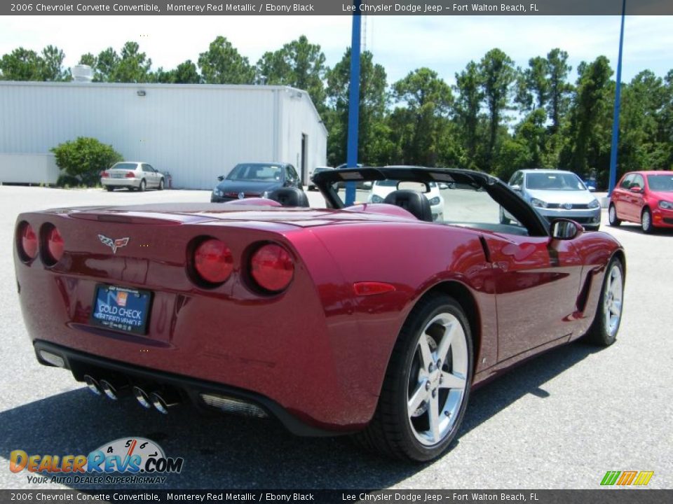 2006 Chevrolet Corvette Convertible Monterey Red Metallic / Ebony Black Photo #5