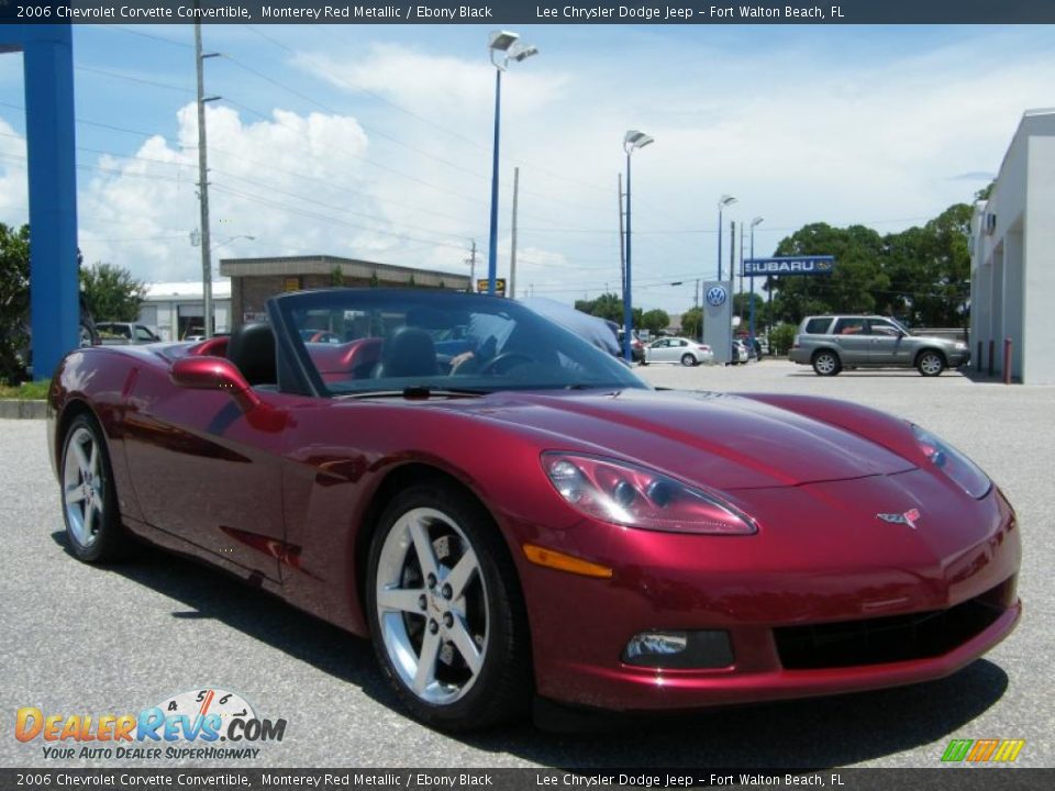 2006 Chevrolet Corvette Convertible Monterey Red Metallic / Ebony Black Photo #7