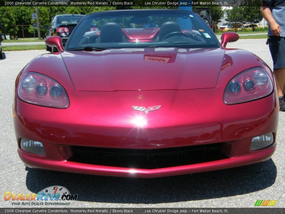 2006 Chevrolet Corvette Convertible Monterey Red Metallic / Ebony Black Photo #8